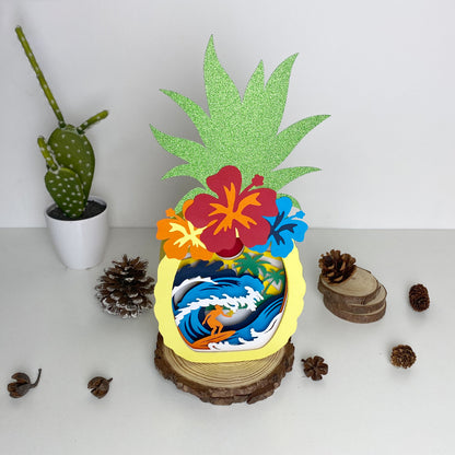 Surfing 1 – 3D Box SVG File for Cricut & Silhouette