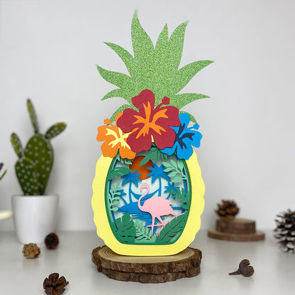 Tropical 1 – 3D Box SVG File for Cricut & Silhouette
