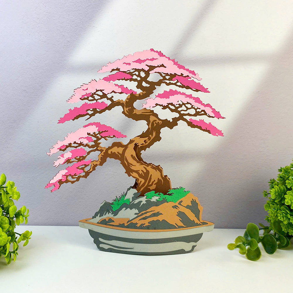 Bonsai Plant Pot 2 – 3D Pop-Up Card SVG File for Cricut & Silhouette