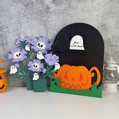 Poppy Ghost – 3D Pop-Up Card SVG File for Cricut & Silhouette