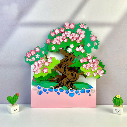 Bonsai Plant Pot 1 – 3D Pop-Up Card SVG File for Cricut & Silhouette