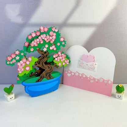 Bonsai Plant Pot 1 – 3D Pop-Up Card SVG File for Cricut & Silhouette