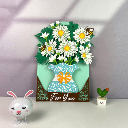Daisy – 3D Pop-Up Card SVG File for Cricut & Silhouette