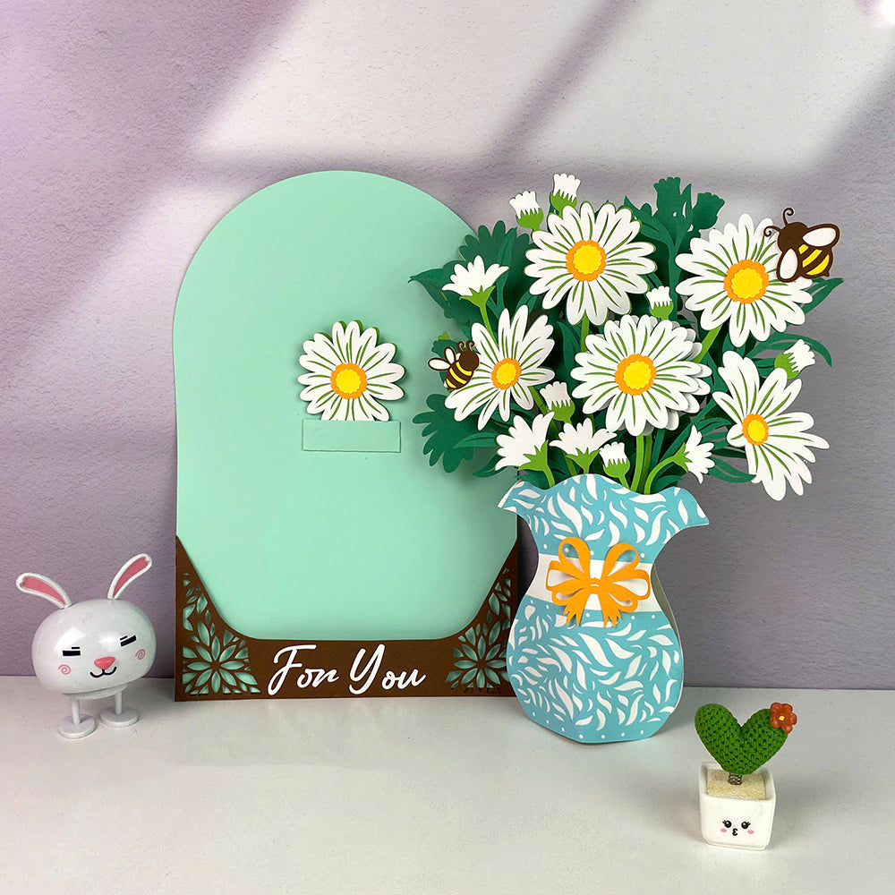 Daisy – 3D Pop-Up Card SVG File for Cricut & Silhouette