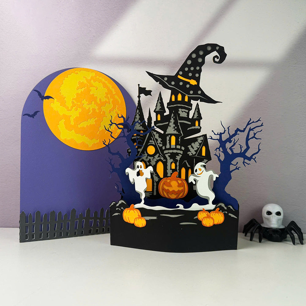 Haunted House 2 – 3D Pop-Up Card SVG File for Cricut & Silhouette