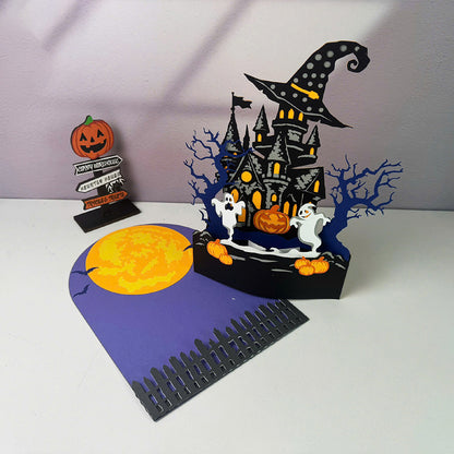 Haunted House 2 – 3D Pop-Up Card SVG File for Cricut & Silhouette