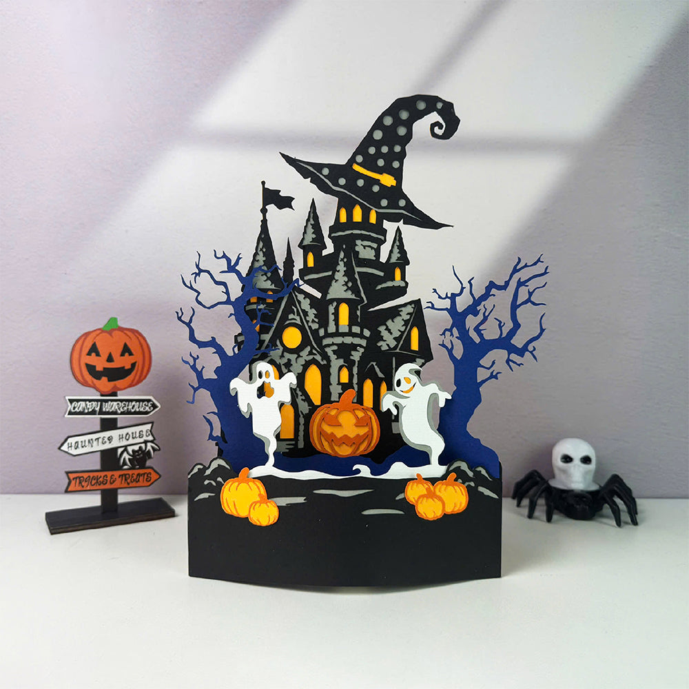Haunted House 2 – 3D Pop-Up Card SVG File for Cricut & Silhouette