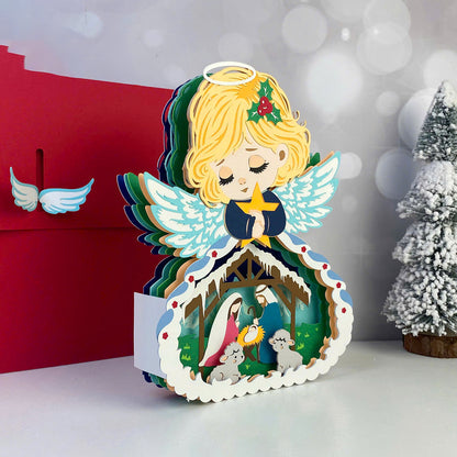 Angel – 3D Pop-Up Card SVG File for Cricut & Silhouette