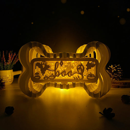 Ghost – 3D Bone Pop-up Card File - Cricut File - VEKTOR KRAFT