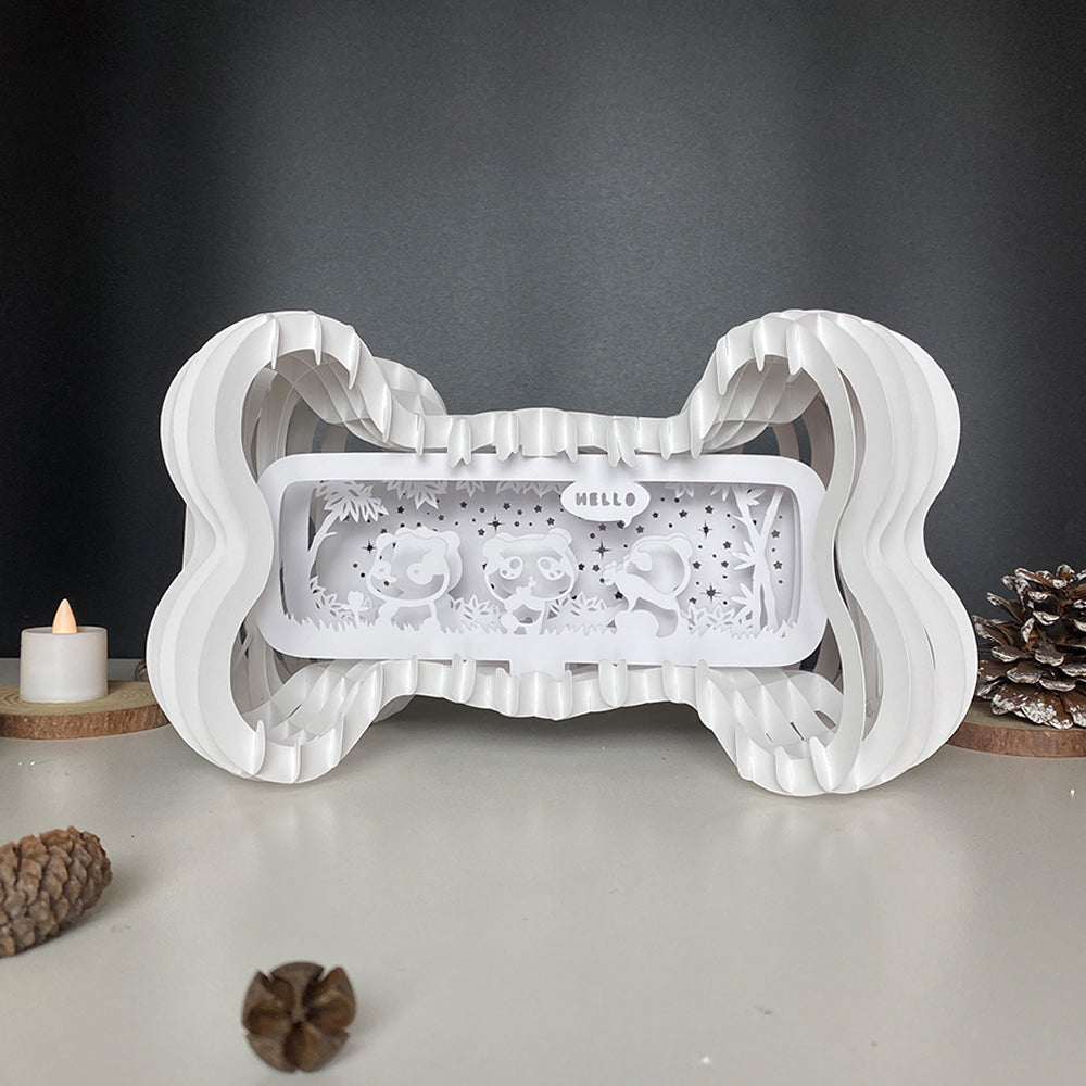 Panda – 3D Pop-Up Card SVG File for Cricut & Silhouette