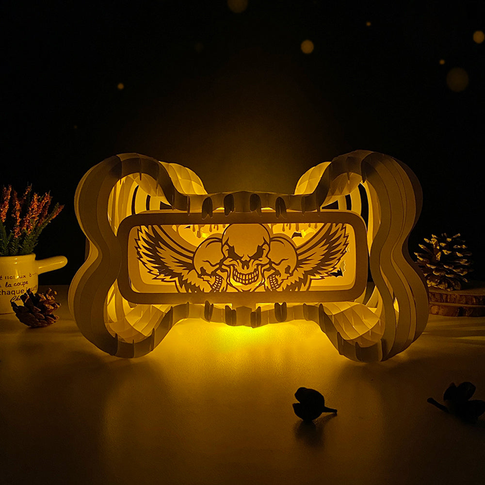 Skull – 3D Pop-Up Card SVG File for Cricut & Silhouette