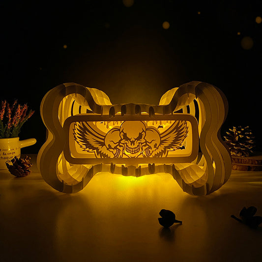 Skull – 3D Bone Pop-up Card File - Cricut File - VEKTOR KRAFT