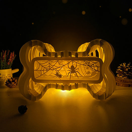 Spider – 3D Bone Pop-up Card File - Cricut File - VEKTOR KRAFT