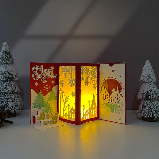 Card Christmas 1 – 3D Paper Pop-up Card File - Cricut File - VEKTOR KRAFT