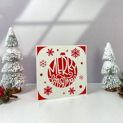 Card Christmas 1 – 3D Pop-Up Card SVG File for Cricut & Silhouette