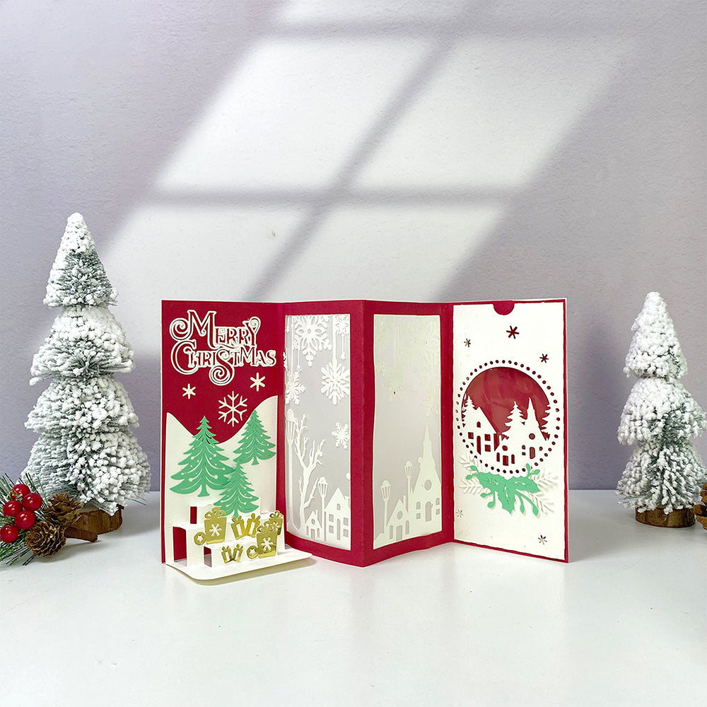 Card Christmas 1 – 3D Pop-Up Card SVG File for Cricut & Silhouette