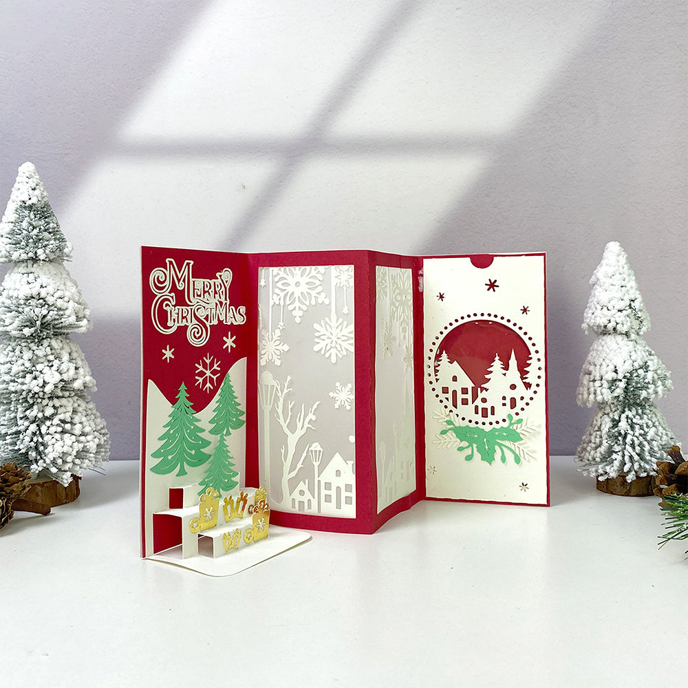 Card Christmas 1 – 3D Pop-Up Card SVG File for Cricut & Silhouette