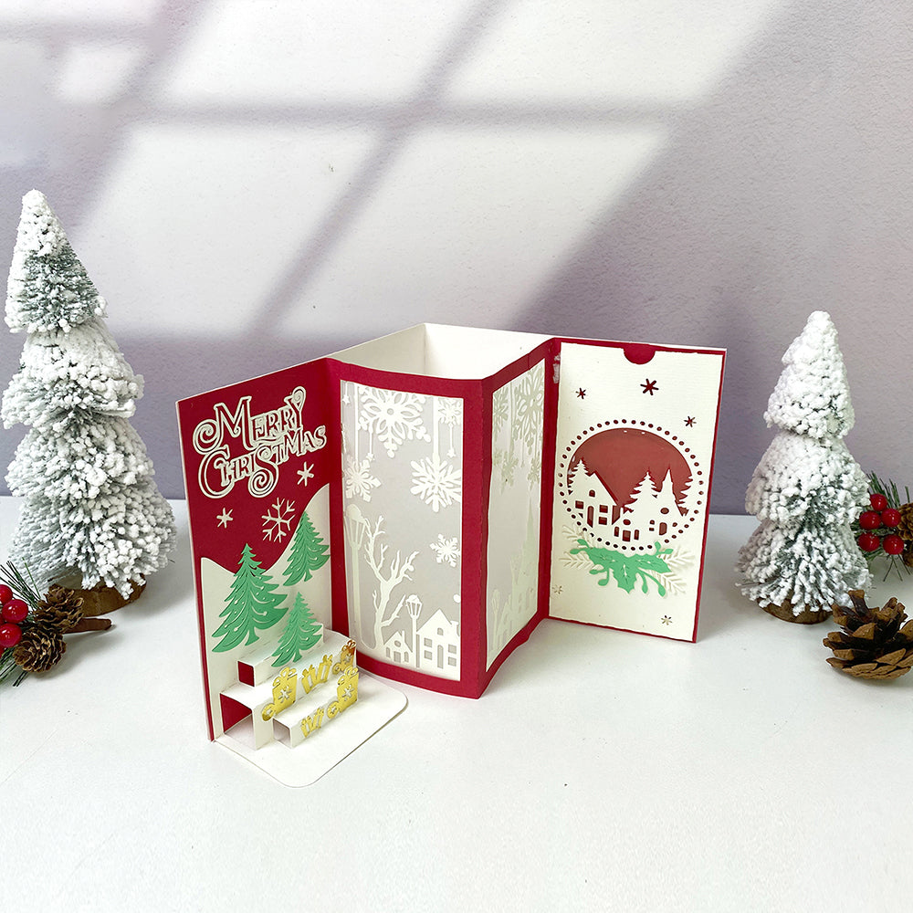 Card Christmas 1 – 3D Pop-Up Card SVG File for Cricut & Silhouette