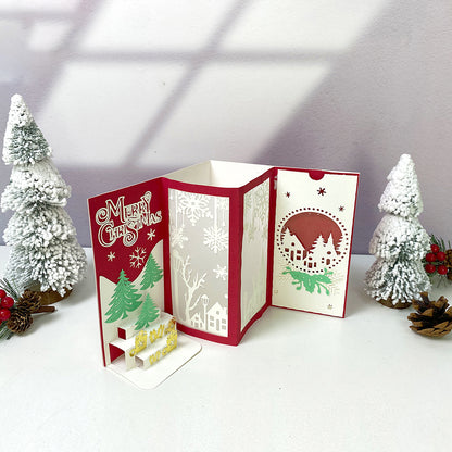 Card Christmas 1 – 3D Pop-Up Card SVG File for Cricut & Silhouette