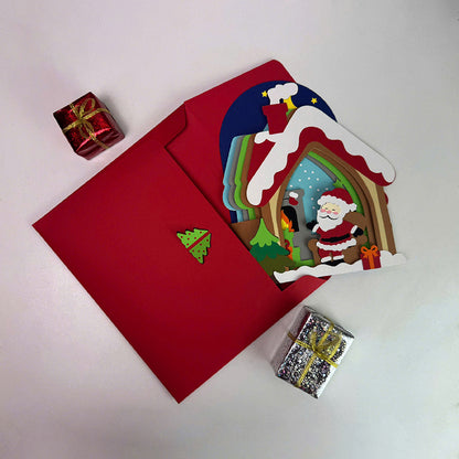 Christmas House – 3D Pop-Up Card SVG File for Cricut & Silhouette