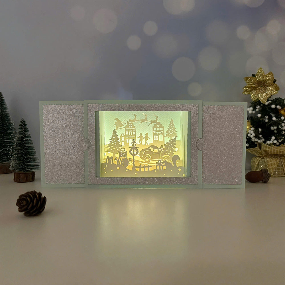 Merry Christmas – 3D Pop-Up Card SVG File for Cricut & Silhouette