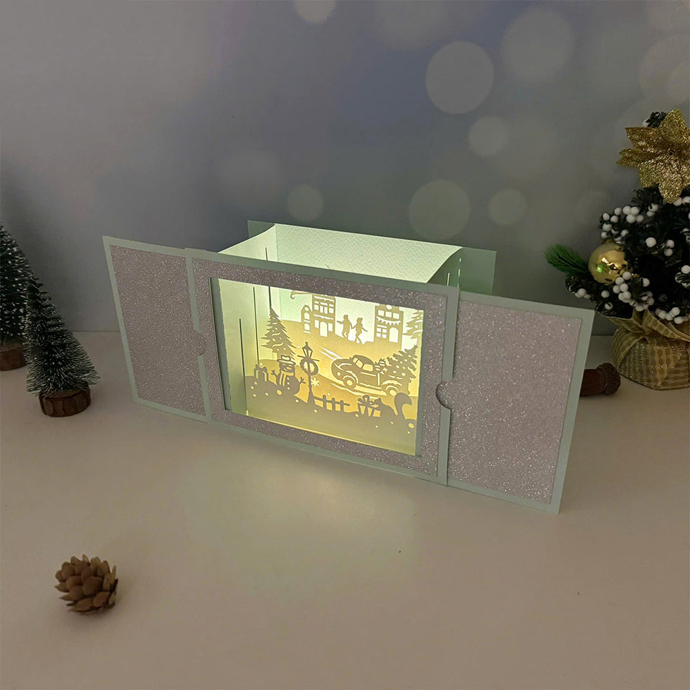 Merry Christmas – 3D Pop-Up Card SVG File for Cricut & Silhouette