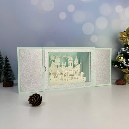 Merry Christmas – 3D Pop-Up Card SVG File for Cricut & Silhouette