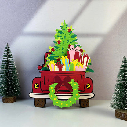Truck Christmas – 3D Pop-Up Card SVG File for Cricut & Silhouette