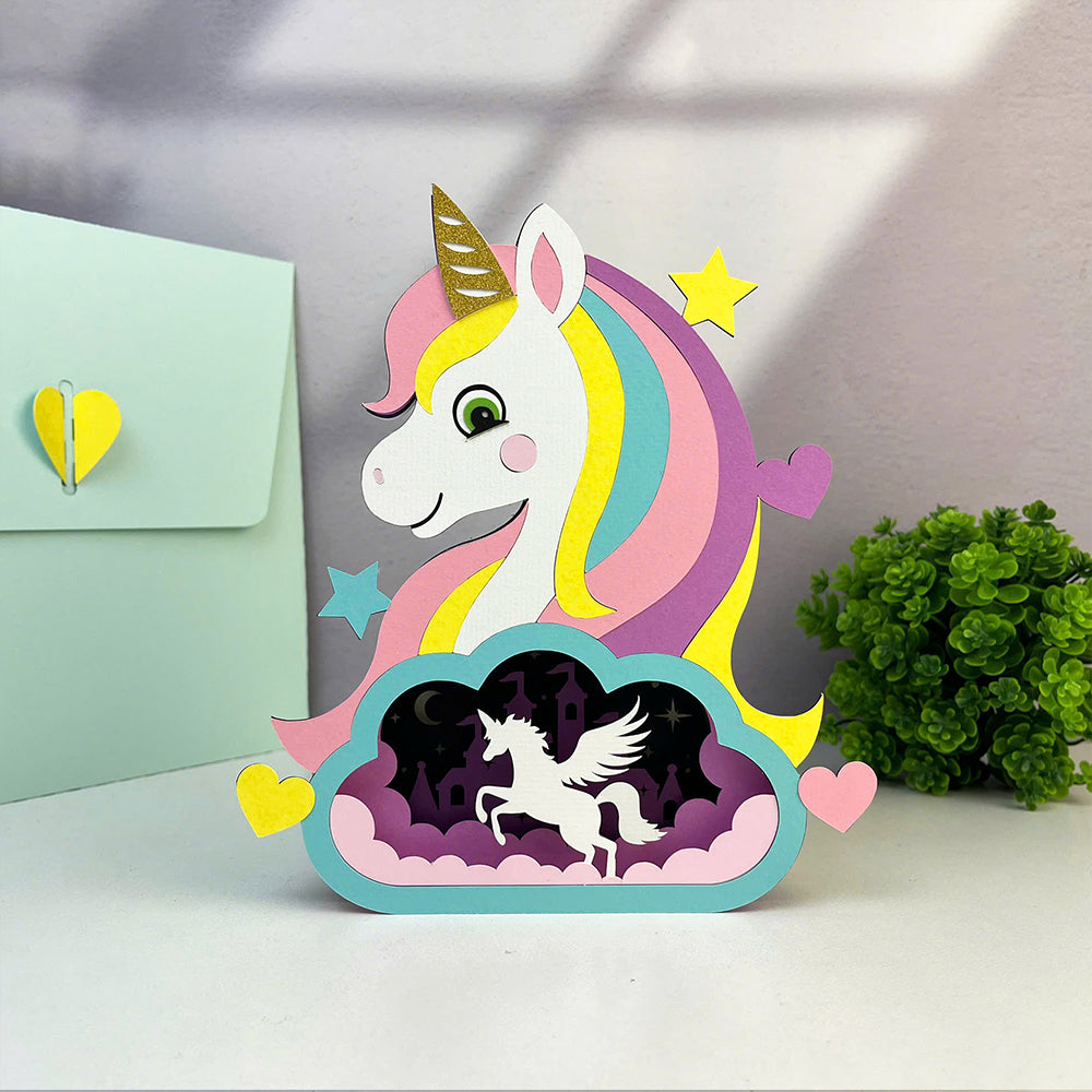 Unicorn – 3D Pop-Up Card SVG File for Cricut & Silhouette