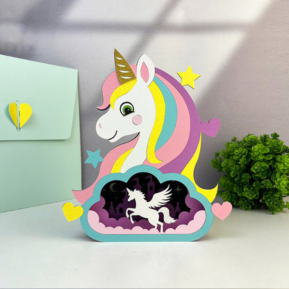 Unicorn – 3D Pop-Up Card SVG File for Cricut & Silhouette