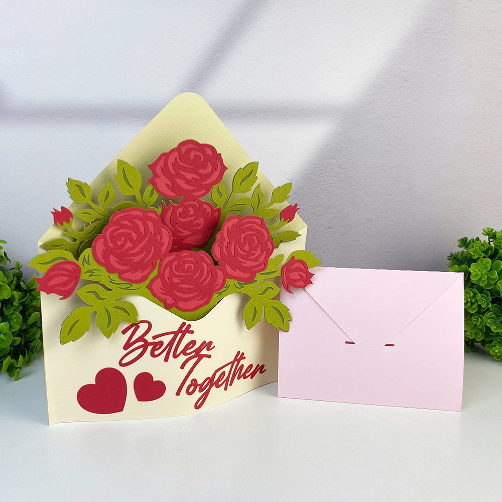 Valentine 2 – 3D Pop-Up Card SVG File for Cricut & Silhouette