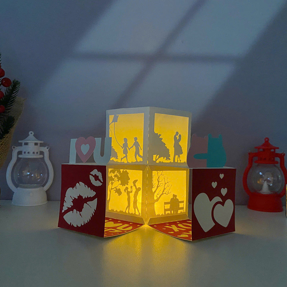 Happy Valentine – 3D Pop-Up Card SVG File for Cricut & Silhouette