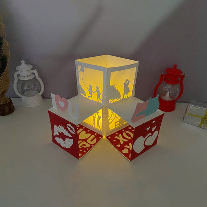 Happy Valentine – 3D Pop-Up Card SVG File for Cricut & Silhouette