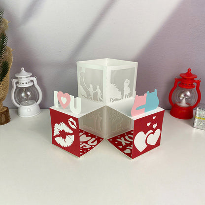 Happy Valentine – 3D Pop-Up Card SVG File for Cricut & Silhouette