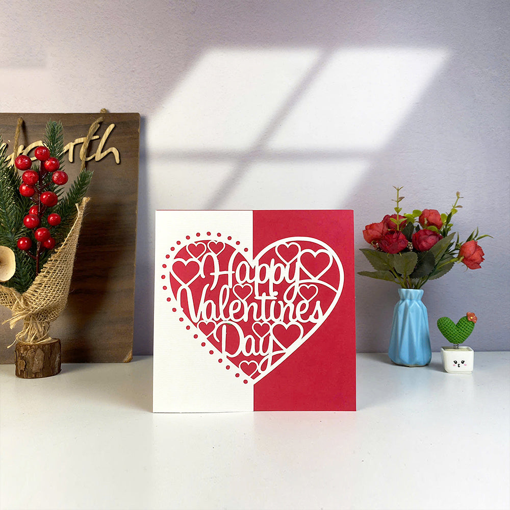 Valentine's Day – 3D Pop-Up Card SVG File for Cricut & Silhouette