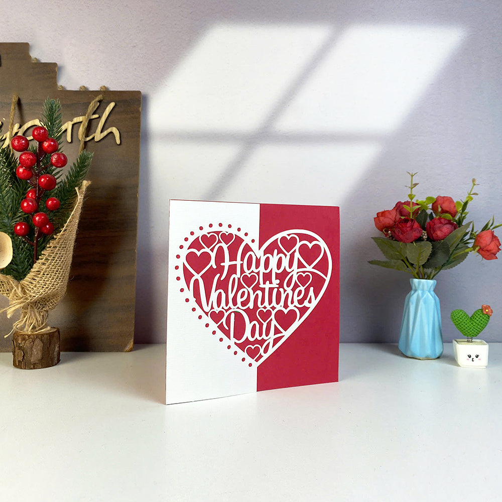 Valentine's Day – 3D Pop-Up Card SVG File for Cricut & Silhouette
