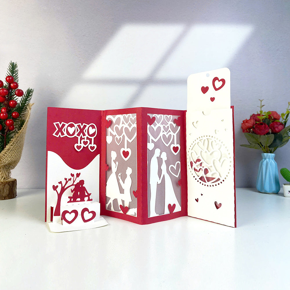 Valentine's Day – 3D Pop-Up Card SVG File for Cricut & Silhouette