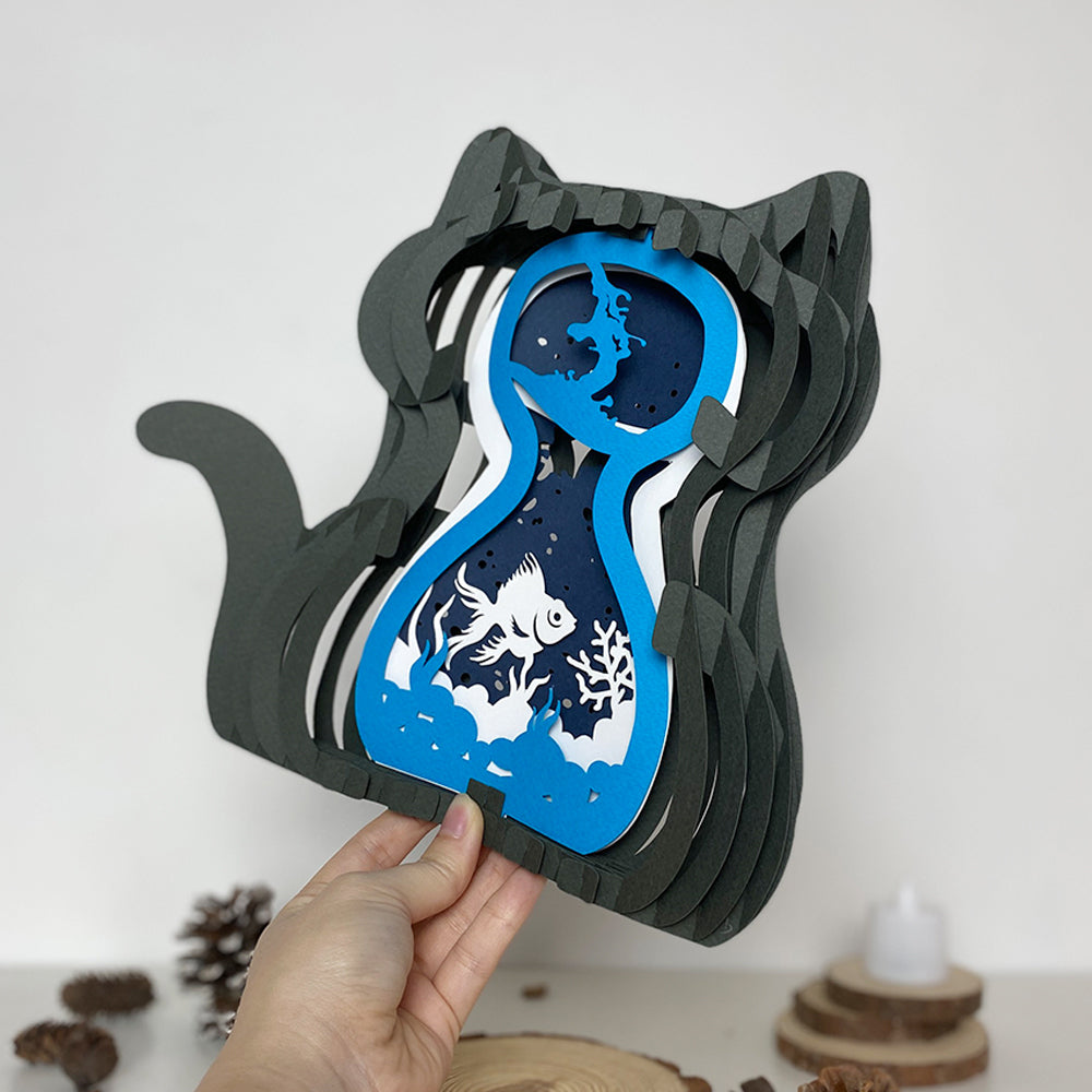 Aquarium Fish – 3D Pop-Up Card SVG File for Cricut & Silhouette