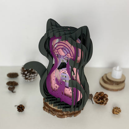 Cat Memorial – 3D Pop-Up Card SVG File for Cricut & Silhouette