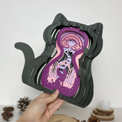 Cat Memorial – 3D Pop-Up Card SVG File for Cricut & Silhouette