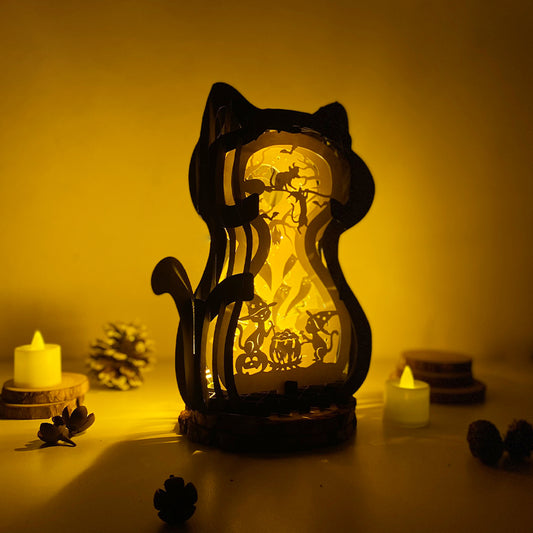 Cat Witch – 3D Cat Pop-up Card File - Cricut File - VEKTOR KRAFT