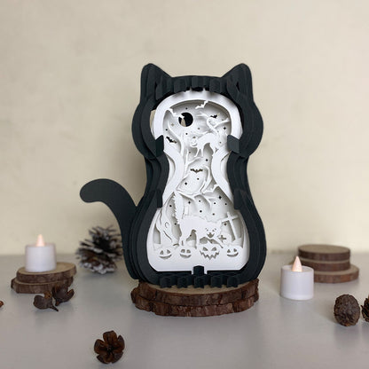 Devil Cats – 3D Pop-Up Card SVG File for Cricut & Silhouette