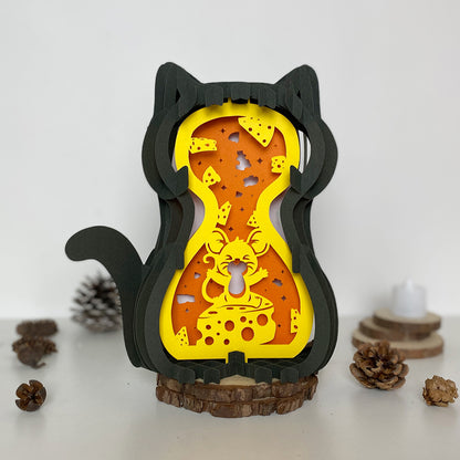 Cat Rat – 3D Pop-Up Card SVG File for Cricut & Silhouette