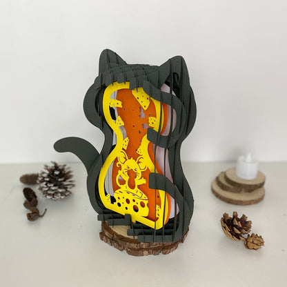 Cat Rat – 3D Pop-Up Card SVG File for Cricut & Silhouette