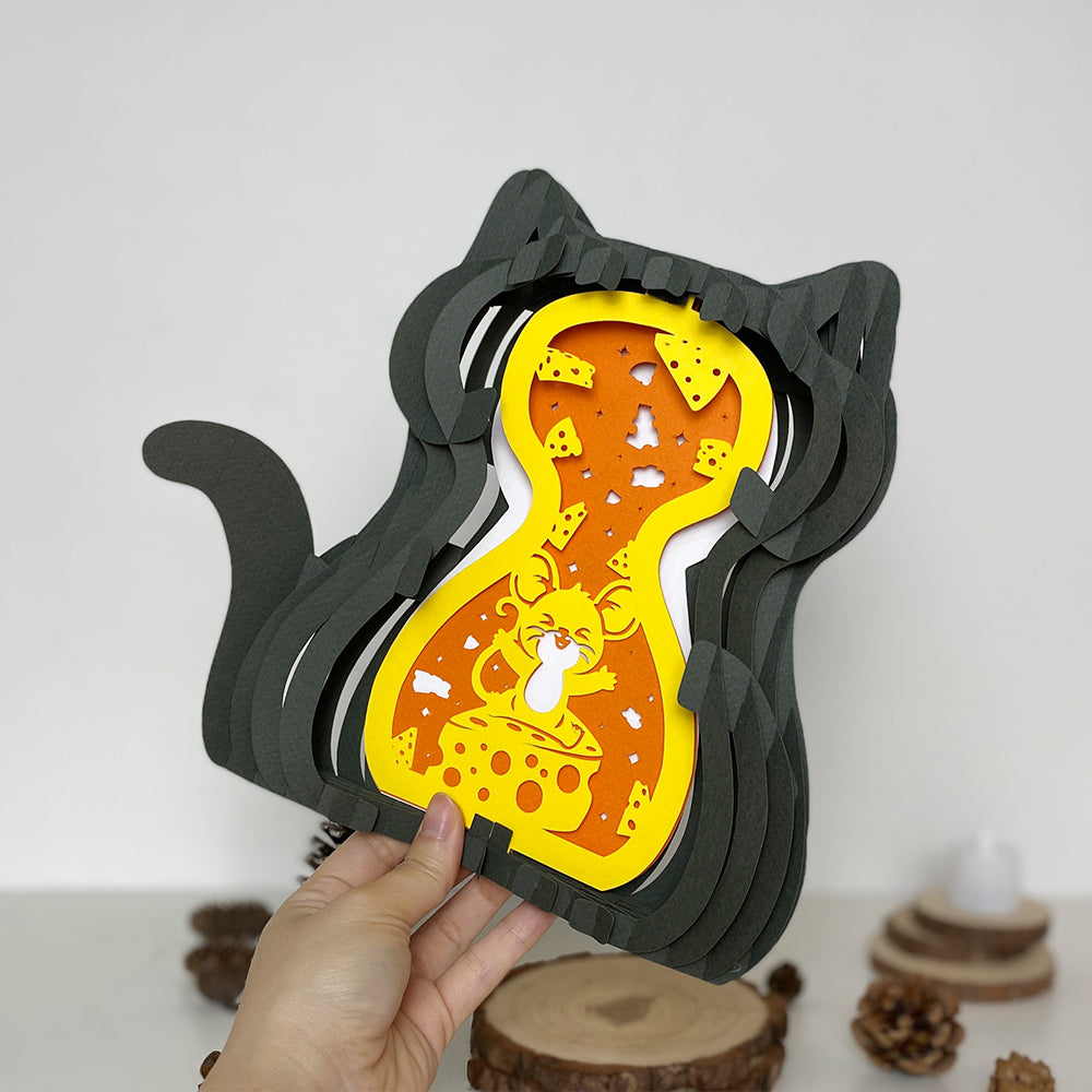 Cat Rat – 3D Pop-Up Card SVG File for Cricut & Silhouette