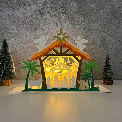 Nativity 2 – 3D Pop-Up Card SVG File for Cricut & Silhouette