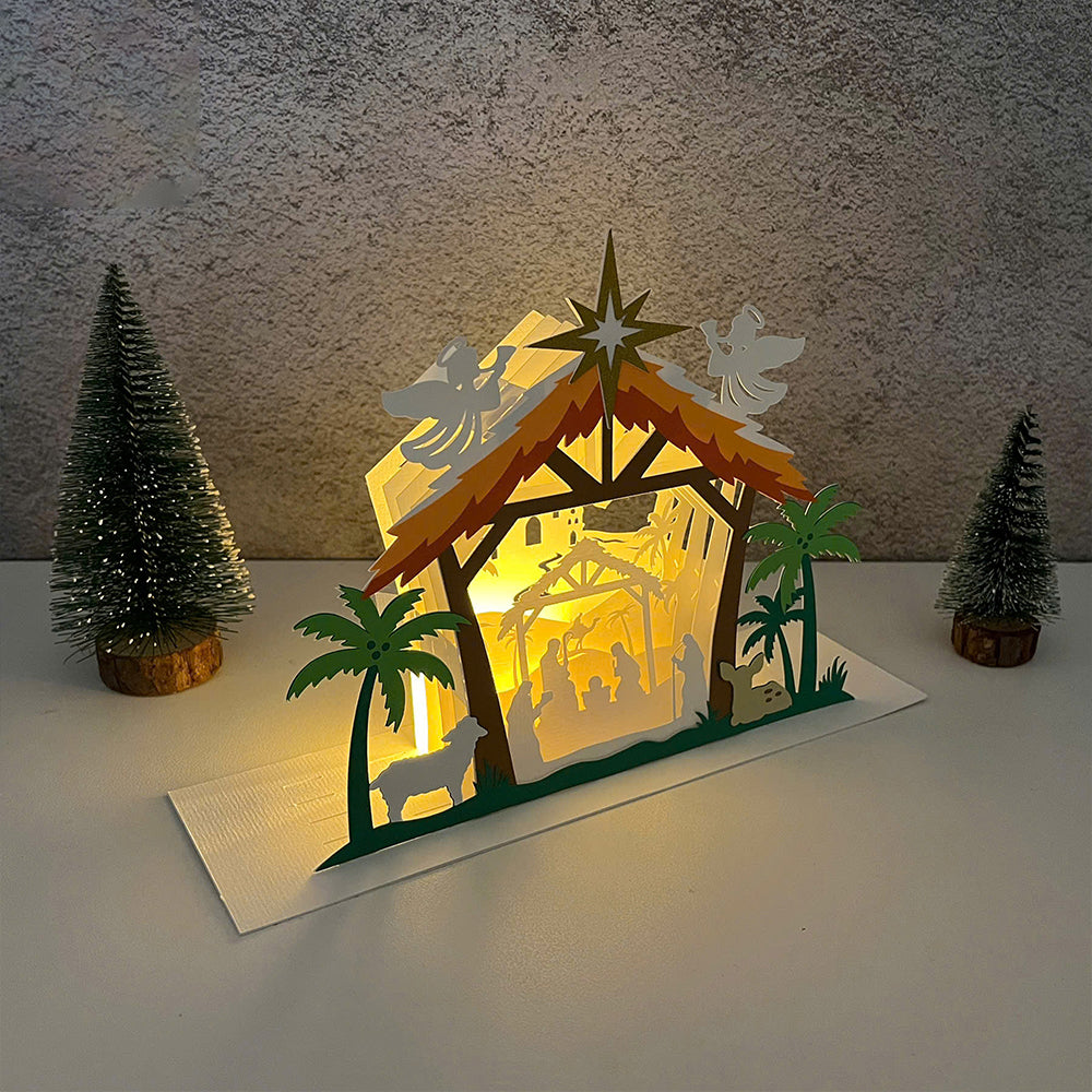 Nativity 2 – 3D Pop-Up Card SVG File for Cricut & Silhouette
