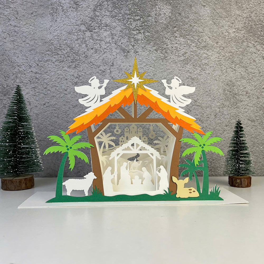 Nativity 2 – 3D Pop-Up Card SVG File for Cricut & Silhouette