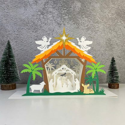 Nativity 2 – 3D Pop-Up Card SVG File for Cricut & Silhouette