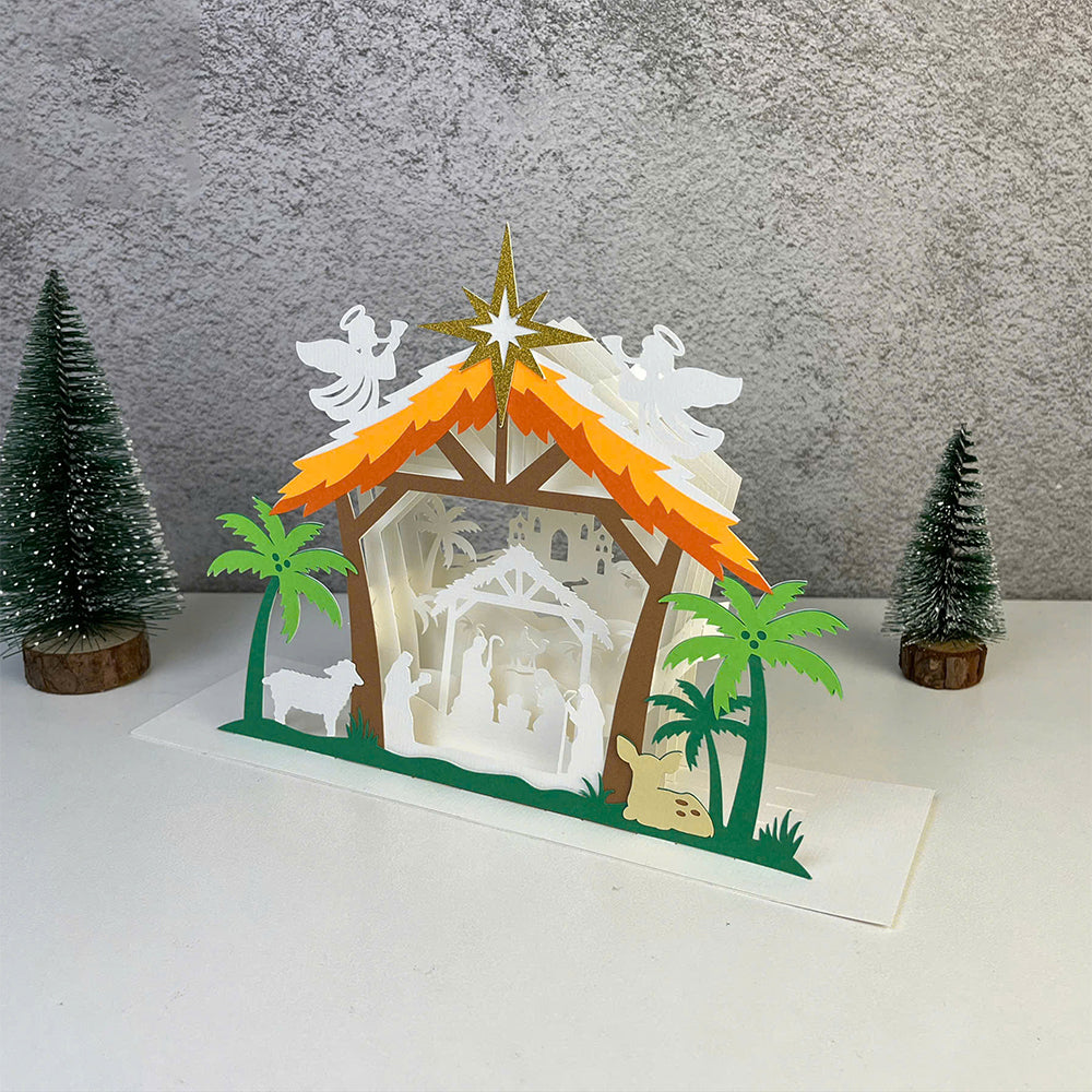 Nativity 2 – 3D Pop-Up Card SVG File for Cricut & Silhouette